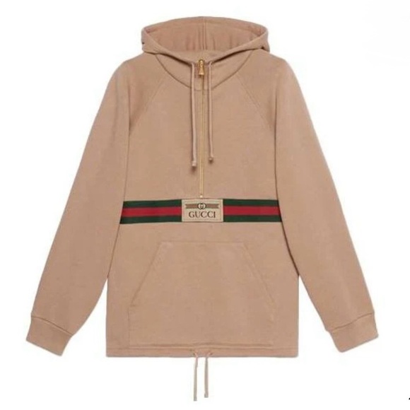 Gucci Sweatshirt With Vintage Logo Cotton 'Vintage Camel Size Small Oversized - Picture 11 of 11